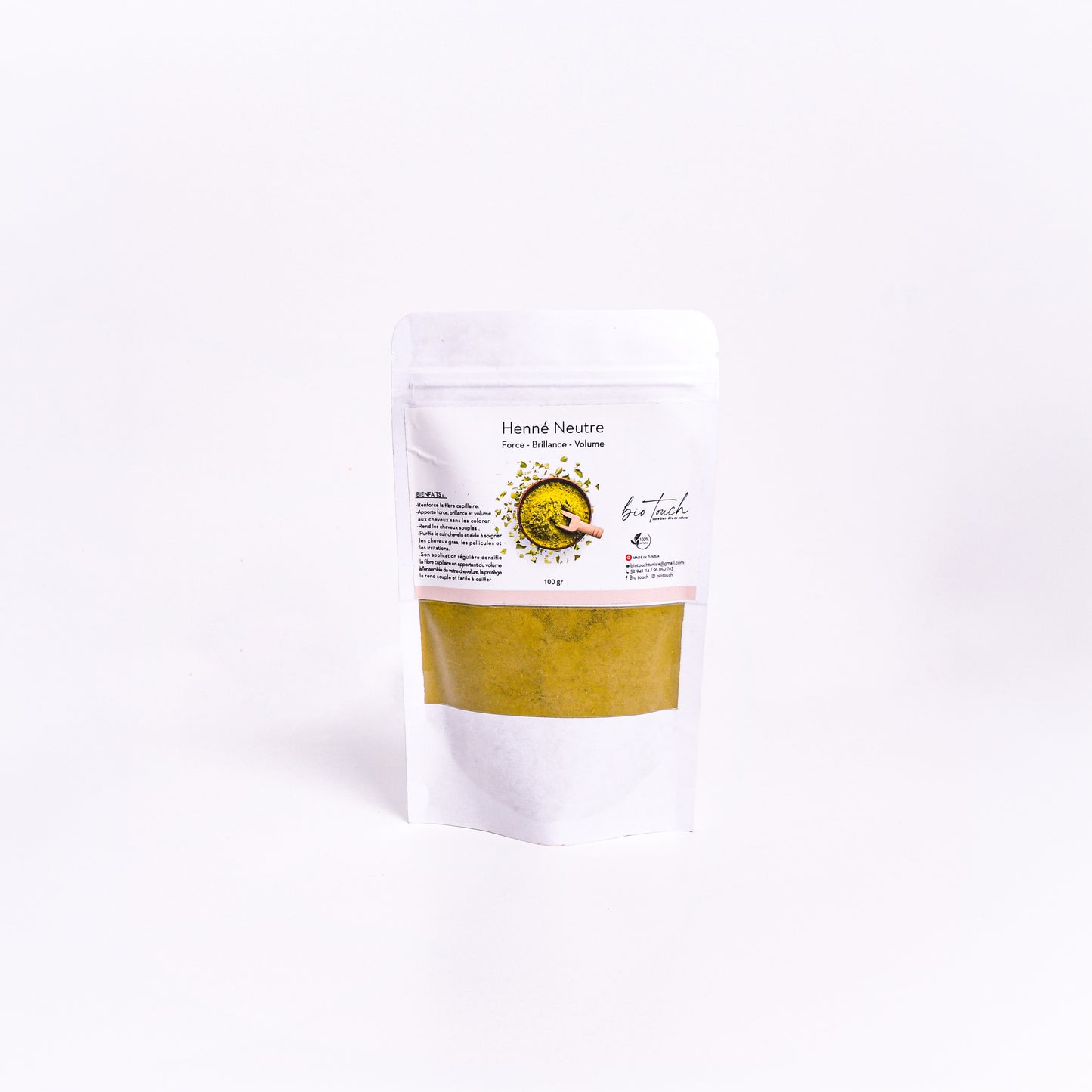 Poudre Henné Neutre – Bio Touch